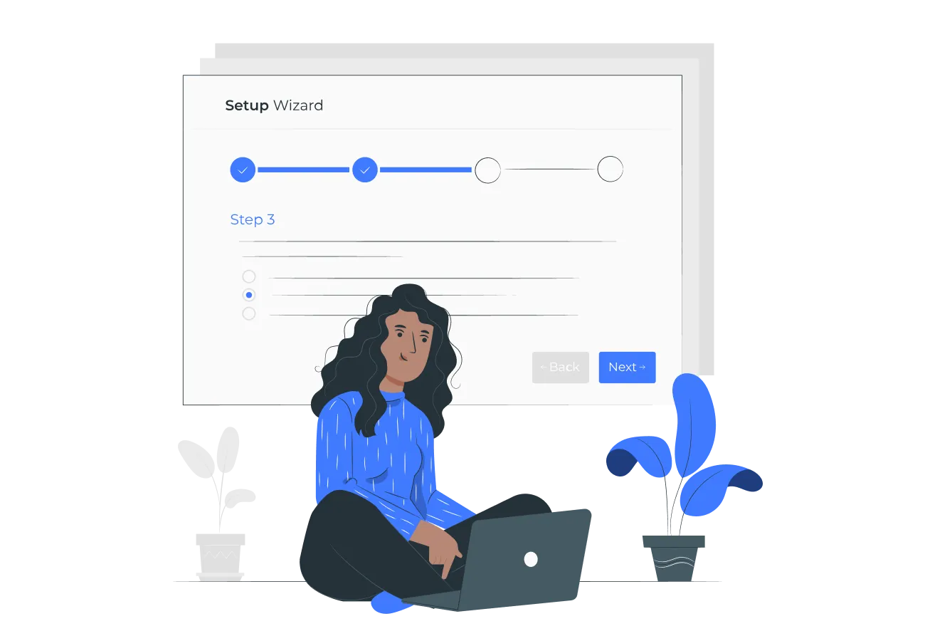 Step 1: Connect campaign setup wizard screenshot